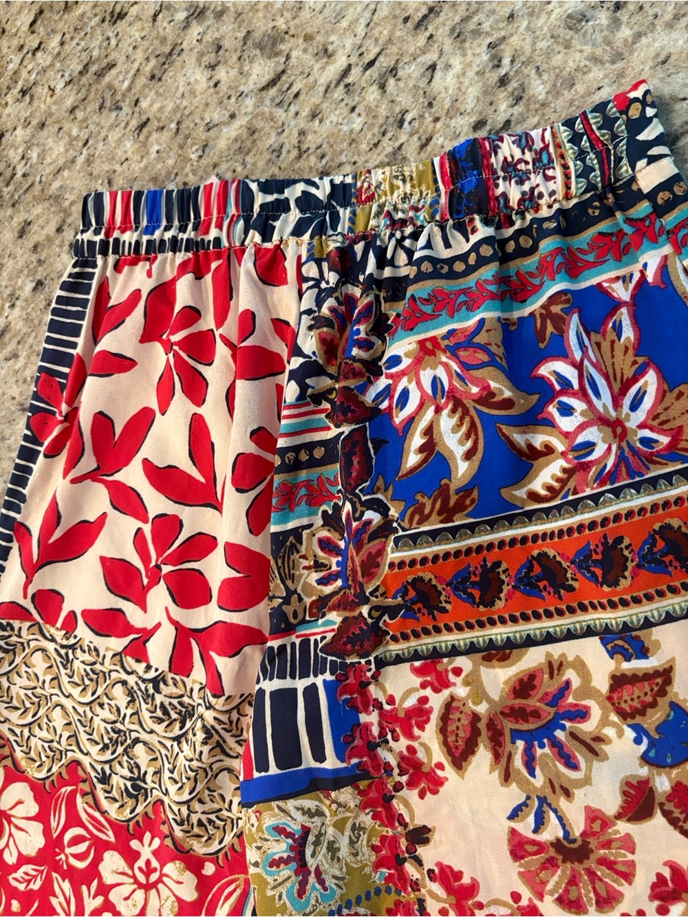 Philosophy | Patchwork Printed Pant with Pockets - Picture 10 of 16